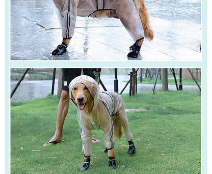 Large Dog Waterproof Raincoat