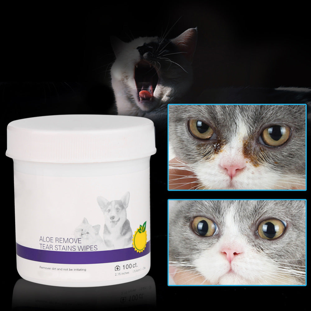 Pet Eye Grooming Wipes for Dogs & Cats