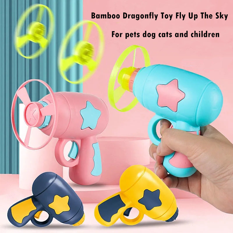 LED Bamboo Dragonfly Pet Toy