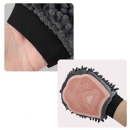 2-in-1 Pet Grooming Glove & Bathing Brush