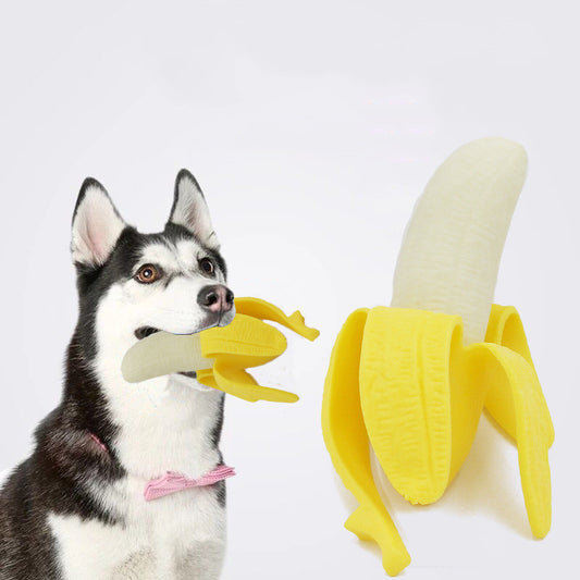 Interactive TPR Banana Pet Toy