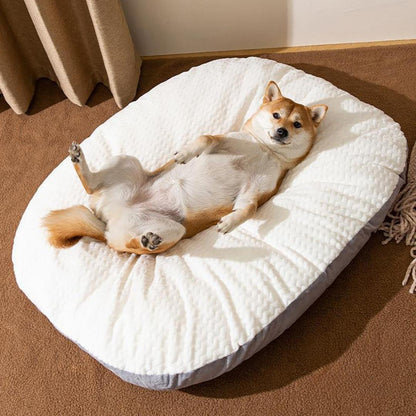 Oval Cushion Dog Bed for Large Dogs